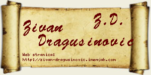 Živan Dragušinović vizit kartica